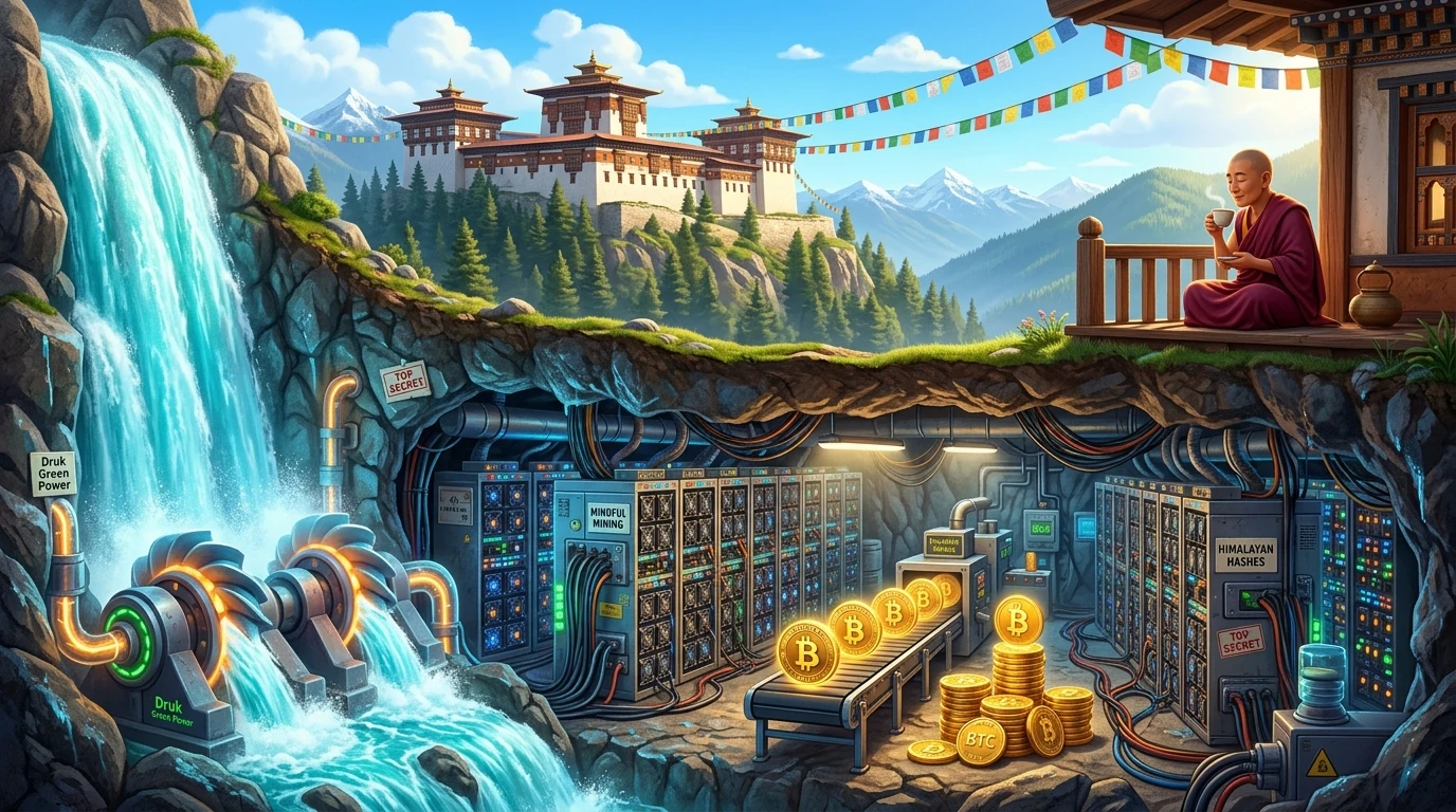 The Secret Hydroelectric Kingdom: How Bhutan Silently Mined Billions in Bitcoin in the Himalayas