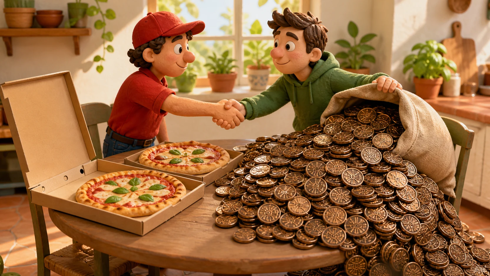 The 10,000 BTC Pizza: $700 Million at $70,000 per Bitcoin