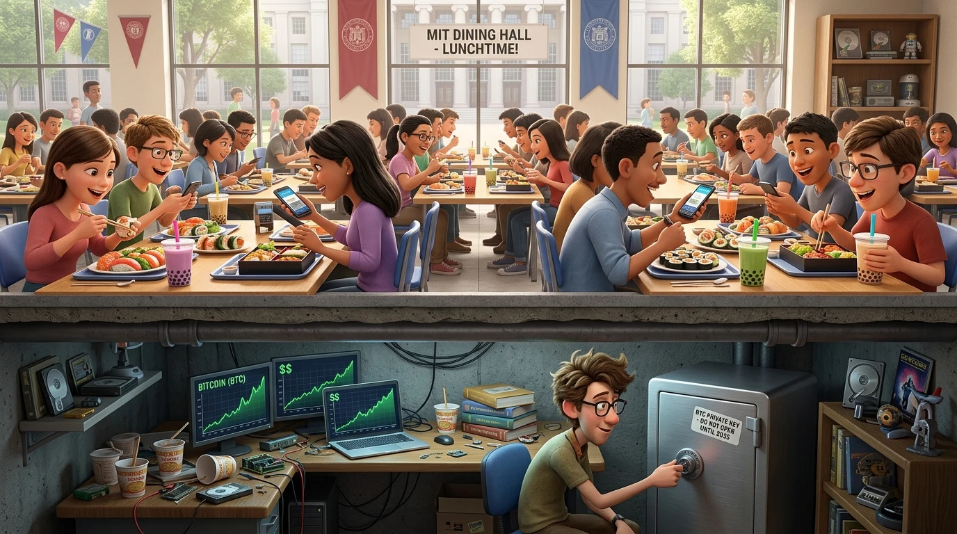 The 2014 MIT Bitcoin Experiment: 3,108 Students, $100 Airdrops, and the Legend of the Expensive Sushi